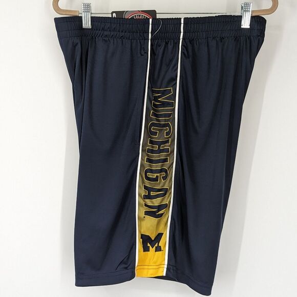 Men's Colosseum Navy Michigan Wolverines Lazarus Shorts Yellow 3XL NWT - Picture 4 of 15